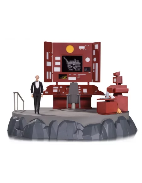 es::Batman La Serie Animada Diorama Batcave con Figura Alfred 15 cm