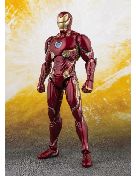 es::Vengadores Infinity War Figura S.H. Figuarts Iron Man MK 50 & Tamashii Stage 16 cm