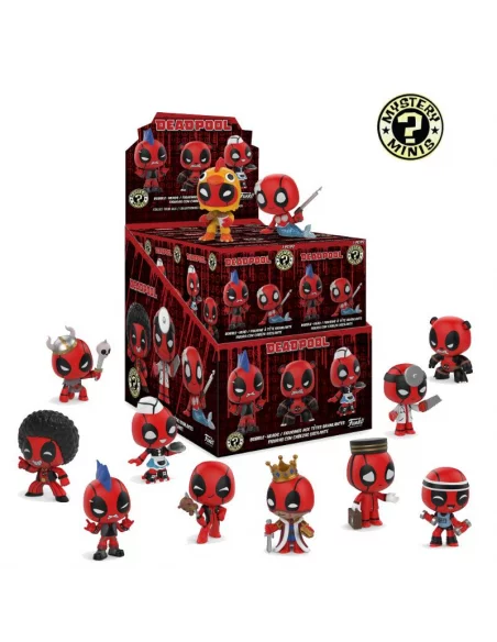es::Marvel Comics Mystery Minis Minifiguras 5 cm Expositor Deadpool 12