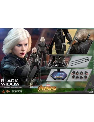 es::Vengadores Infinity War Figura 1/6 Black Widow Hot Toys 28 cm