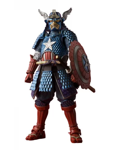 es::Marvel Figura Capitán América Samurai Mei Sho Manga Realization 18 cm