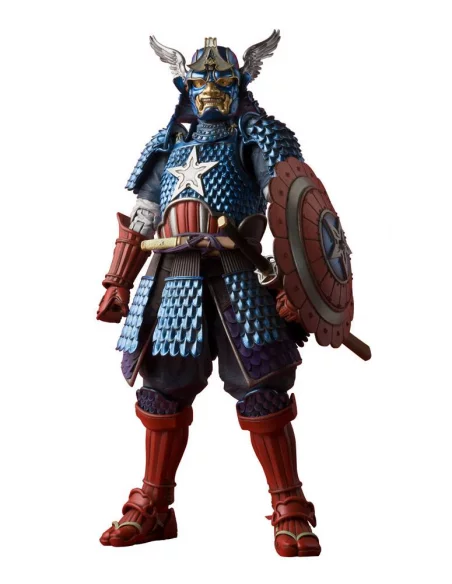 es::Marvel Figura Capitán América Samurai Mei Sho Manga Realization 18 cm