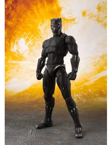 es::Vengadores Infinity War Figura S.H. Figuarts Black Panther & Tamashii Effect Rock 16 cm