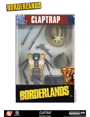 es::Borderlands Figura Deluxe Claptrap 12 cm