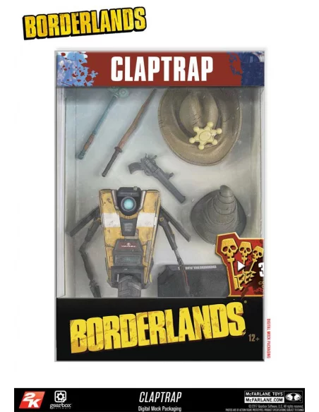 es::Borderlands Figura Deluxe Claptrap 12 cm