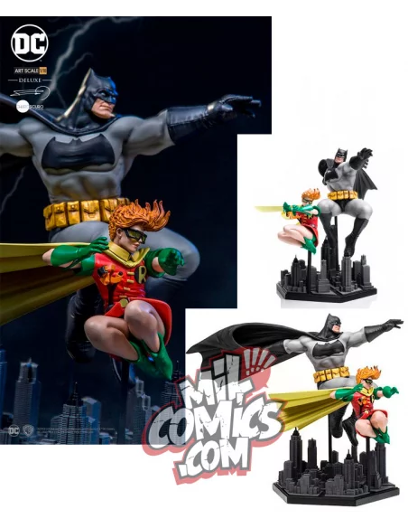 es::DC Comics Estatua Art Scale Deluxe 1/10 Batman & Robin Dark Knight Returns 23 cm