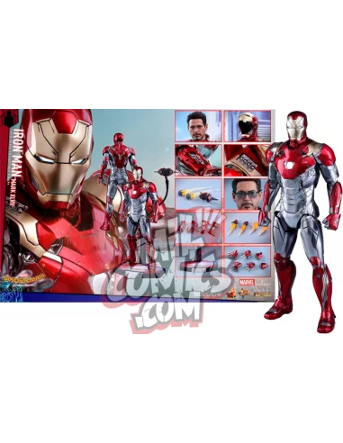 es::Spider-Man Homecoming Figura Diecast 1/6 Iron Man Mark XLVII Hot Toys