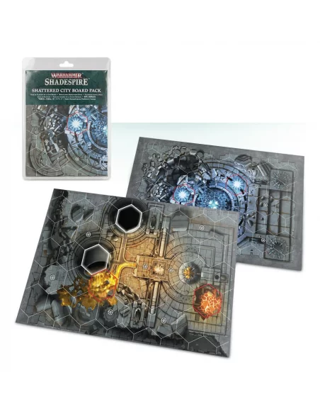 es::Warhammer Underworlds: Shadespire - tablero de juego de Ciudad destrozada