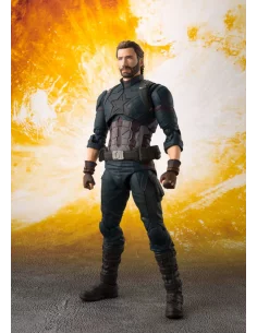 es::Vengadores Infinity War Figura S.H. Figuarts Captain America & Tamashii Effect Explosion 16 cm