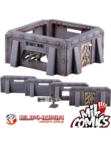 es::Euphoria. Escenografía. Bunker acorazado