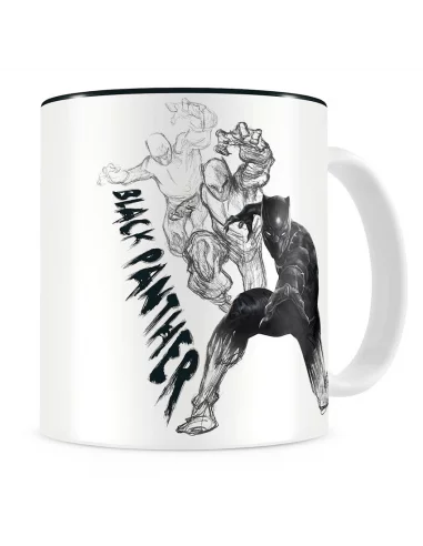 es::Marvel Civil Wat Taza Black Panther blanca - negra