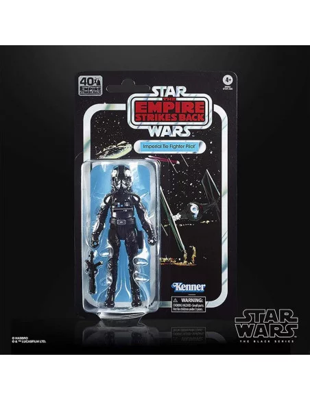 es::Star Wars Figura Tie Fighter Pilot 40th Anniversary Empire Strikes Back 15 cm