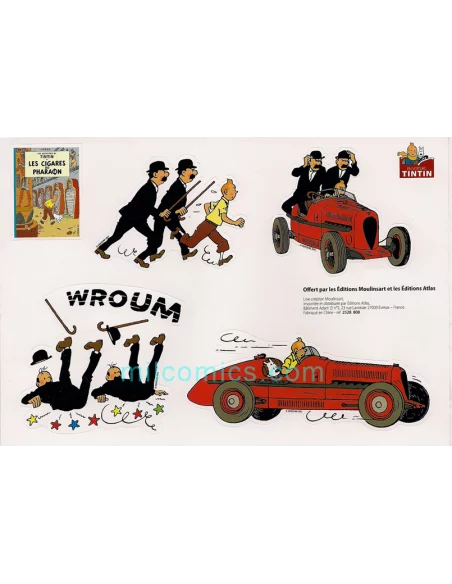 Set De Pegatinas Coches Tintín: Cigarros-10