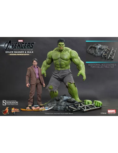 Pack de Figuras Bruce Banner y Hulk The Avengers-10