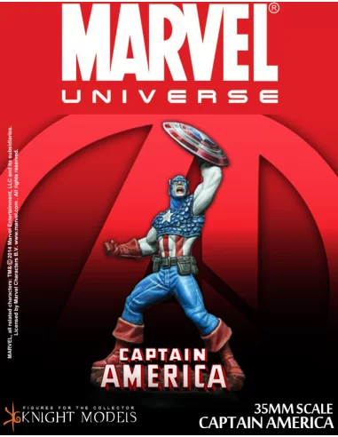 Captain America 35 Mm. - Figura de metal para pint-10