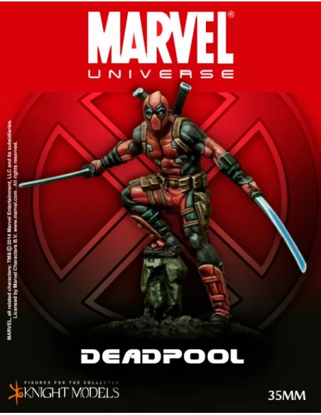 Deadpool 35 mm - Figura de metal para pintar Kni-10