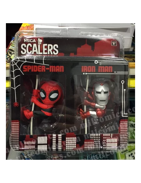 Scalers: Pack de 2 Minifiguras Iron Man & Spider-M-10