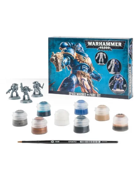 Space Marines + Paint Set-10