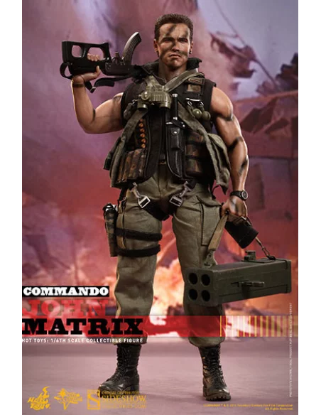 Commando: John Matrix Figura 1/6 Hot Toys-10
