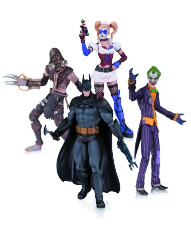 Batman Arkham Asylum Pack 4 Figuras Joker, Harley -10