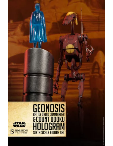 Geonosis Battle Droid Commander & Count Dooku holo-10
