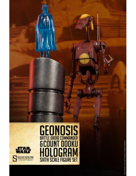 Geonosis Battle Droid Commander & Count Dooku holo-10