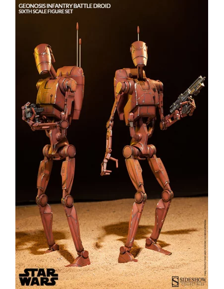 Geonosis Battle Droids - Set figuras 1/6 Sideshow -10