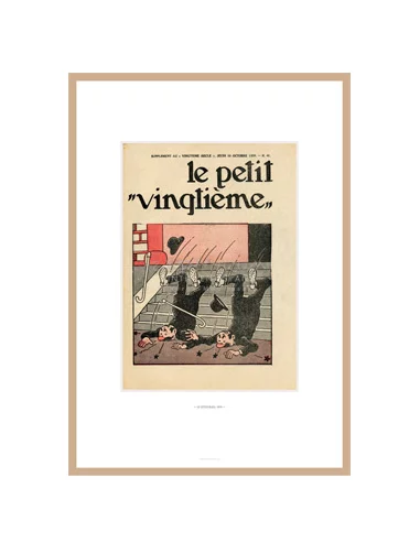 Litografía Tintín Le petit vingtième: Dupondt-10