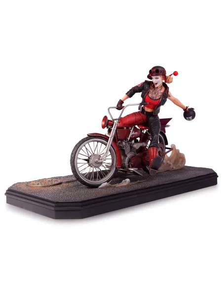 Gotham City Garage Estatua Harley Quinn en moto 22-10