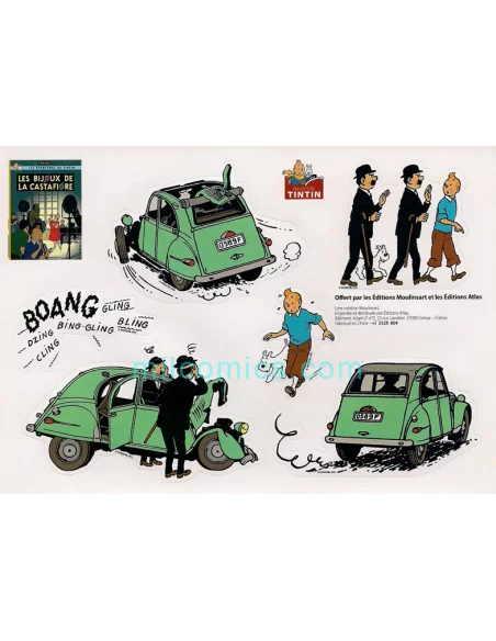 Set De Pegatinas Coches Tintín: Joyas-10