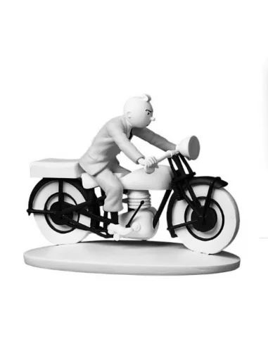 Figurita Tintín B/N 08: Tintin motard Tintín en m-10