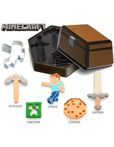Minecraft: Set 5 Moldes para galletas-10