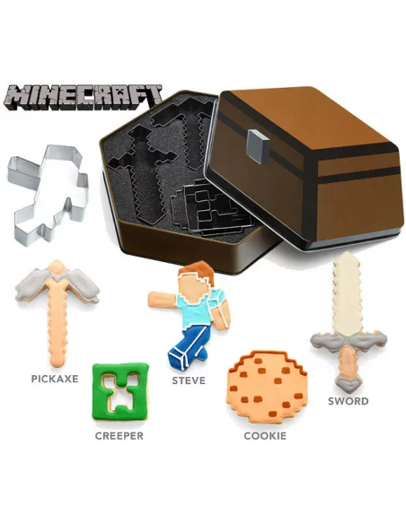 Minecraft: Set 5 Moldes para galletas-10