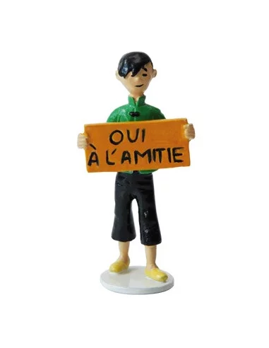 Tchang \"Oui à l\'amitié\" - Figura de plomo Tintín F-10