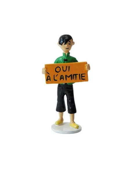 Tchang \"Oui à l\'amitié\" - Figura de plomo Tintín F-10