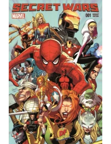 Secret Wars 1 2015 DF Greg Land Variant Firmado-10