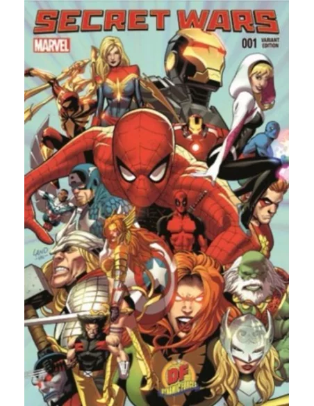 Secret Wars 1 2015 DF Greg Land Variant Firmado-10