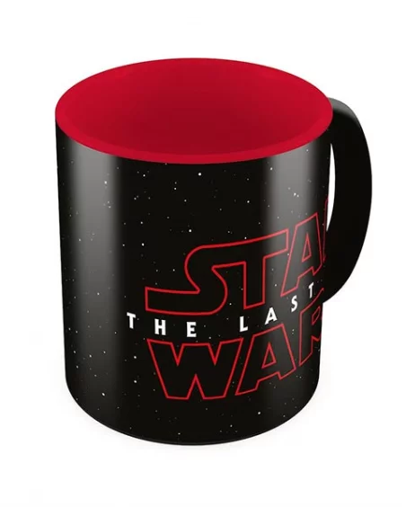 es::Star Wars Episodio VIII Taza Logo negra - roja