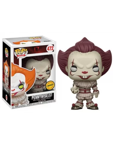 es::Stephen King's It POP! Movies Vinyl Figura CHASE Pennywise with Boat 9 cm