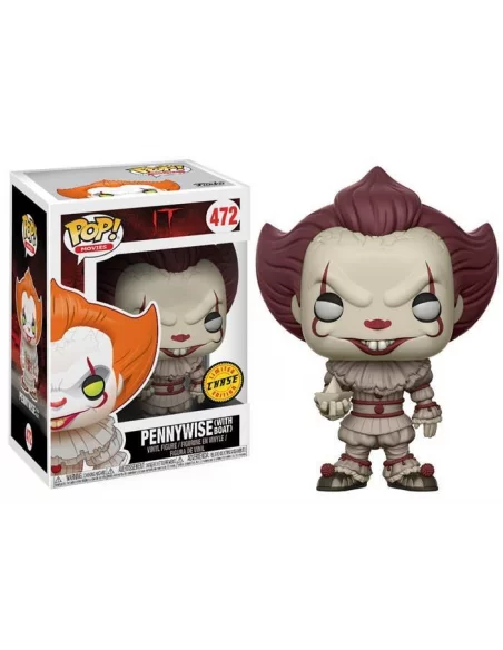 es::Stephen King's It POP! Movies Vinyl Figura CHASE Pennywise with Boat 9 cm