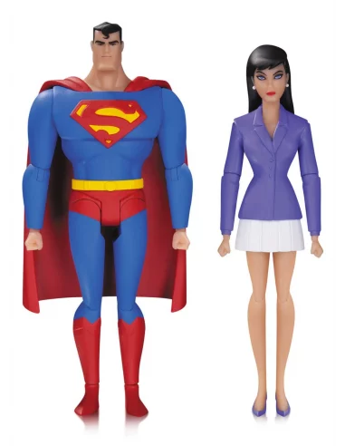 es::Superman La Serie Animada Pack de 2 Figuras Superman & Lois Lane 15 cm