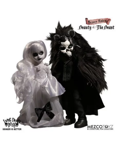 es::Living Dead Dolls Scary Tales Set de 2 Muñecos Beauty and the Beast 25 cm