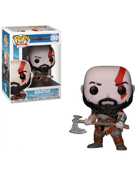 es::God of War POP! Vinyl Figura Kratos con hacha 9 cm