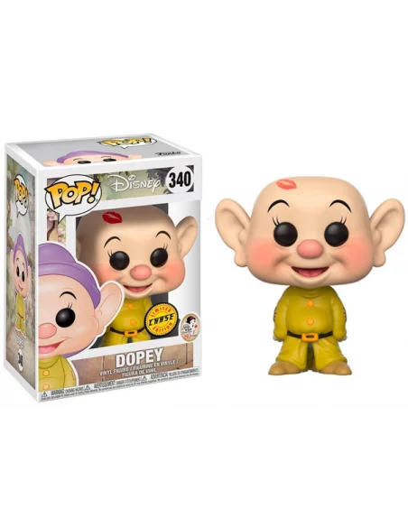 es::Blancanieves y los 7 Enanitos POP! Disney Vinyl Figura Chase Dopey 9 cm