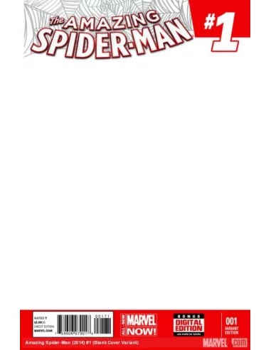 The Amazing Spider-man 1 2014 Blank variant - M-10