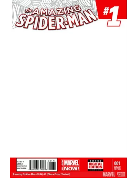 The Amazing Spider-man 1 2014 Blank variant - M-10