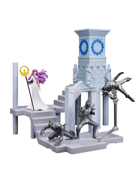 es::Saint Seiya DD Panoramation Figura Atenea Diosa 10 cm + extensión Reloj de Santuario