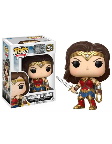 es::Justice League Movie POP! Movies Vinyl Figura Wonder Woman 9 cm