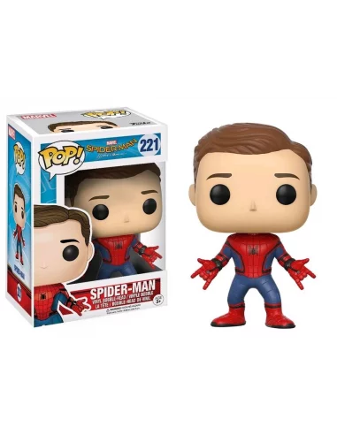 es::Spider-Man Homecoming POP! Marvel Vinyl Figura Spider-Man Unmasked 9 cm