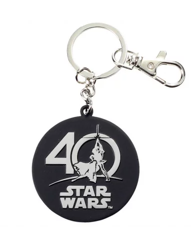 es::Star Wars Llavero de metal Logo 40 aniversario Star Wars